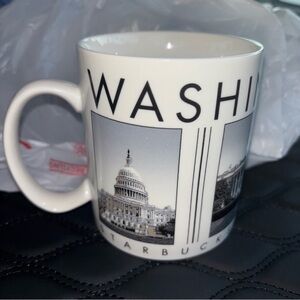 Starbucks Washington Mug - Black and Cream